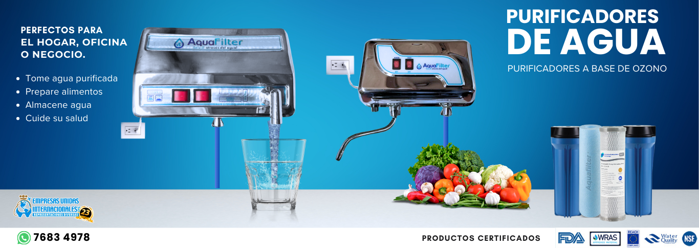 Purificadores de agua acero inoxidable